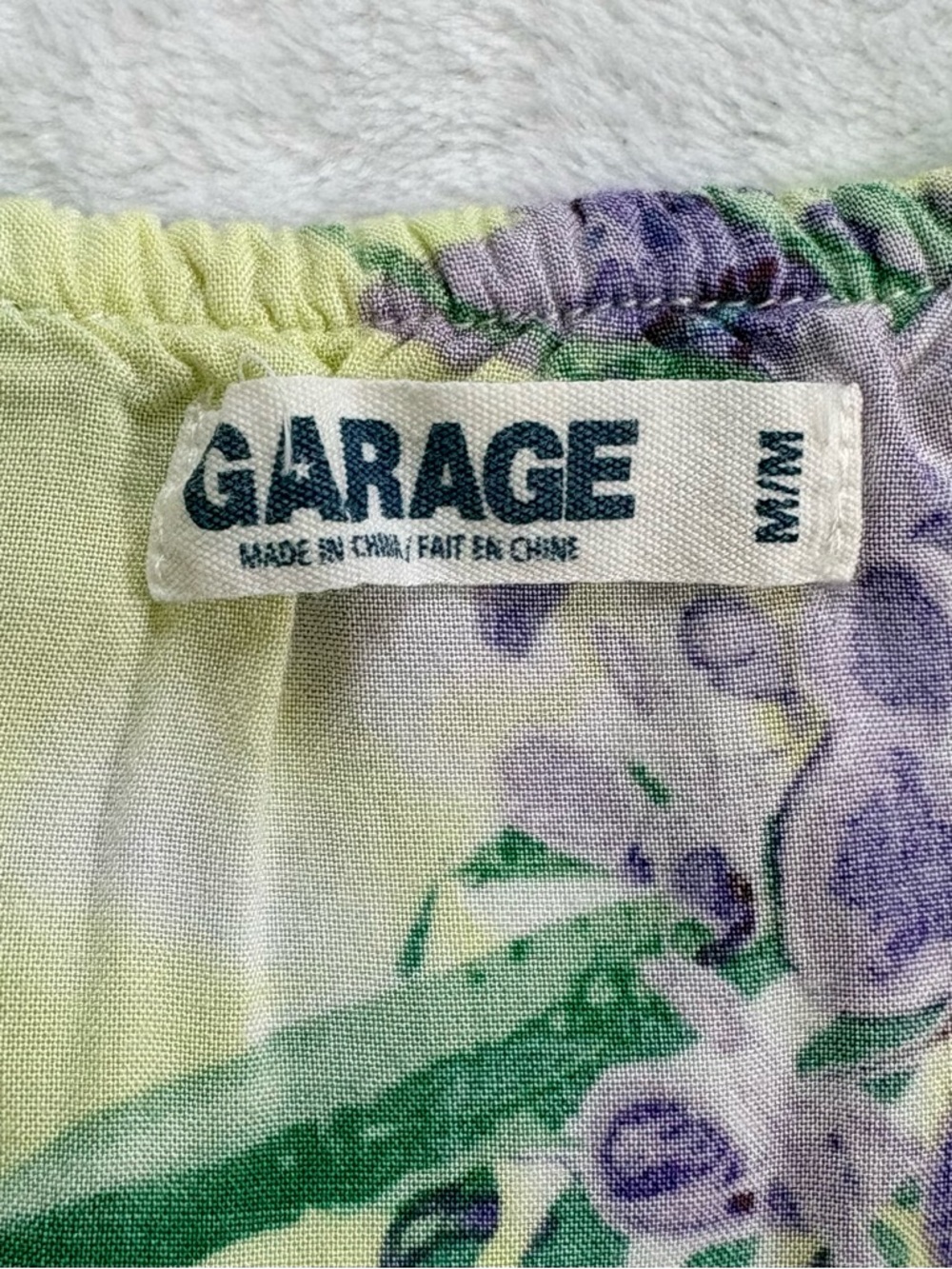 GARAGE Bright Floral Ruffle Neck Romper Medium Summer Festival Dress Pockets - Picture 4 of 7